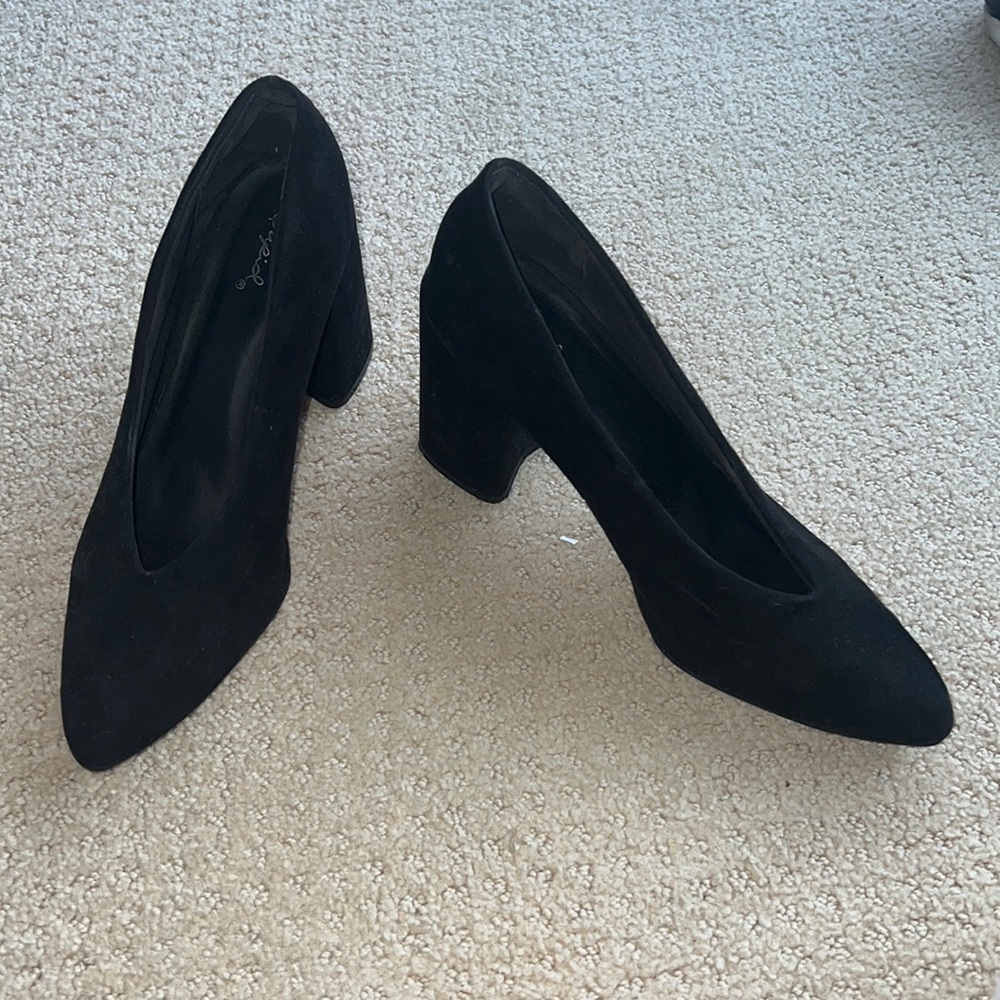 Black Block Heels